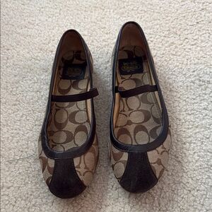 Coach Brown Flats